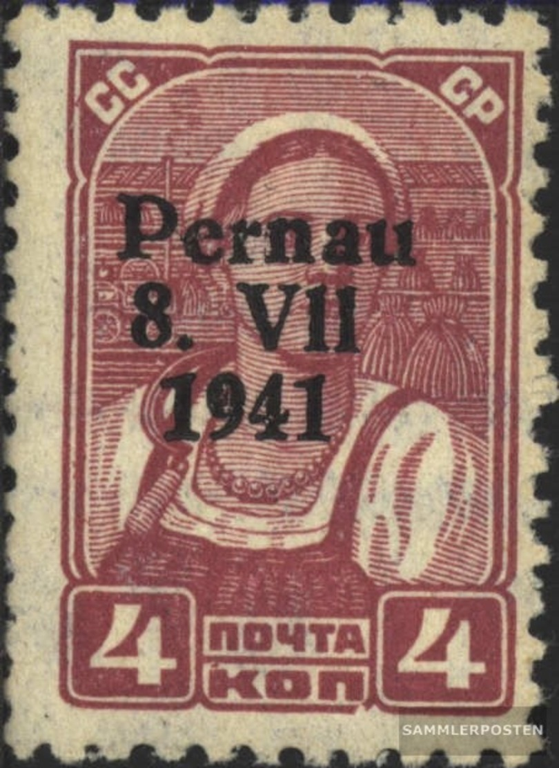 Estland (Dt.Bes.)-Pernau 4II MNH 1941 Stampa/Parnu - Occupation 1938-45
