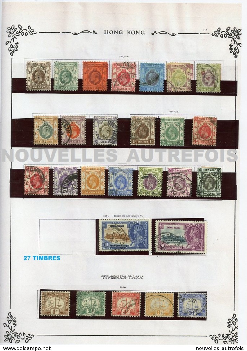 LOT TIMBRES DE CHINE (1885 à 1933) - MANDCHOURIE,HONG KONG,BUREAUX FRANCAIS,ALLEMANDS,JAPONAIS,RUSSES - A NE PAS MANQUER