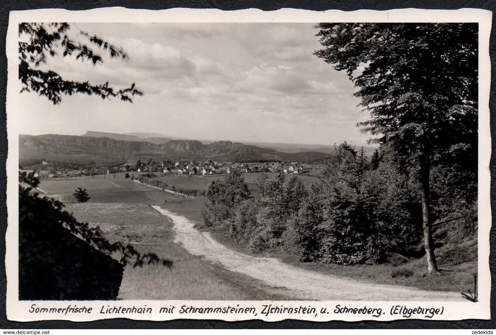 C0130 - Lichtenhain Schrammsteine Zschirnstein Schneeberg - H. Wagner Hinterhermsdorf Sächsische Schweiz - Schmilka