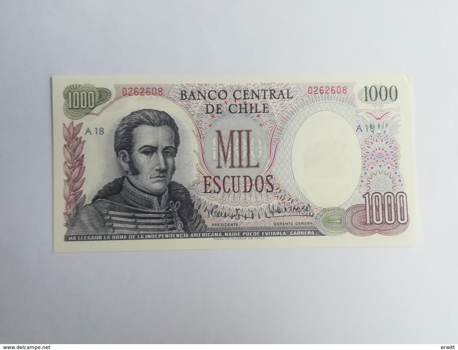 CILE 1000 ESCUDOS - Cile