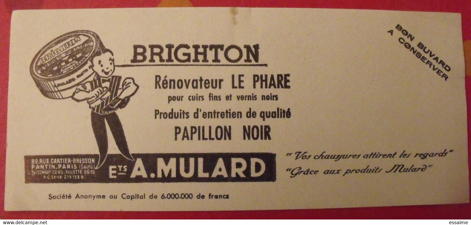 Buvard Brighton Cirage Rénovateur Le Phare, Papillon Noir. établissements Mulard - Shoes