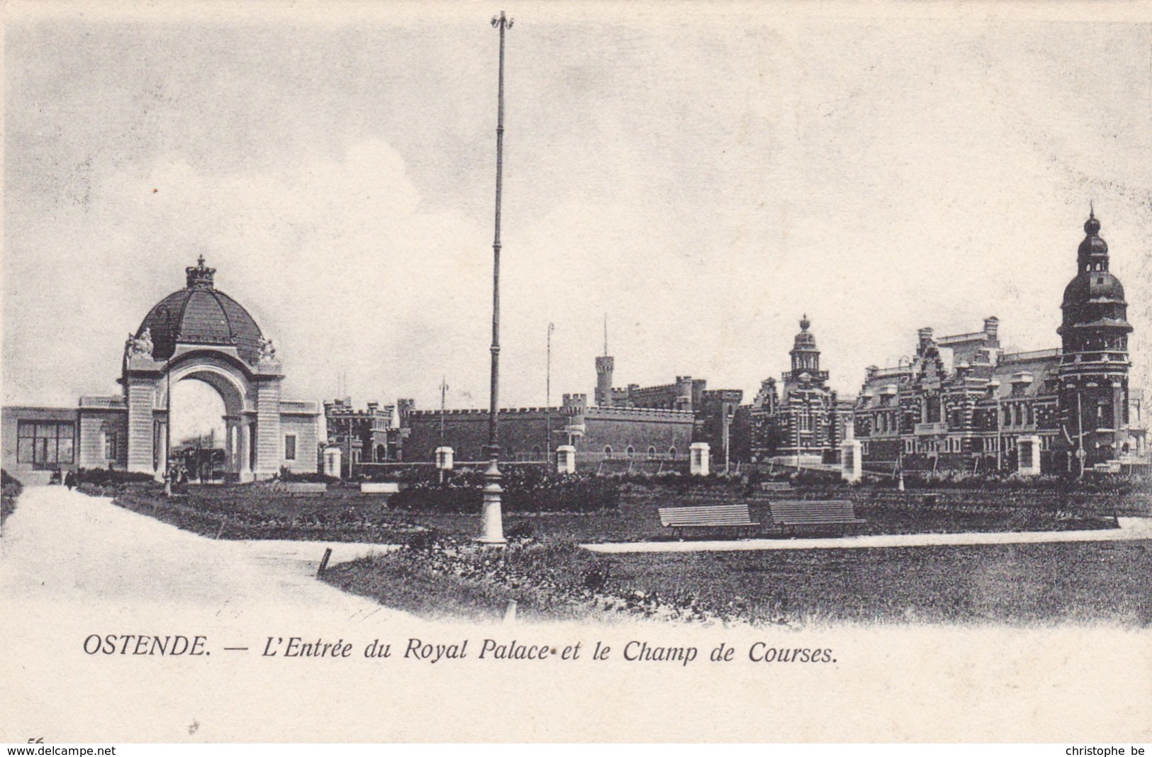 Oostende, Ostende, L'entrée Du Royal Palace Et Le Champ De Courses (pk51821) - Oostende