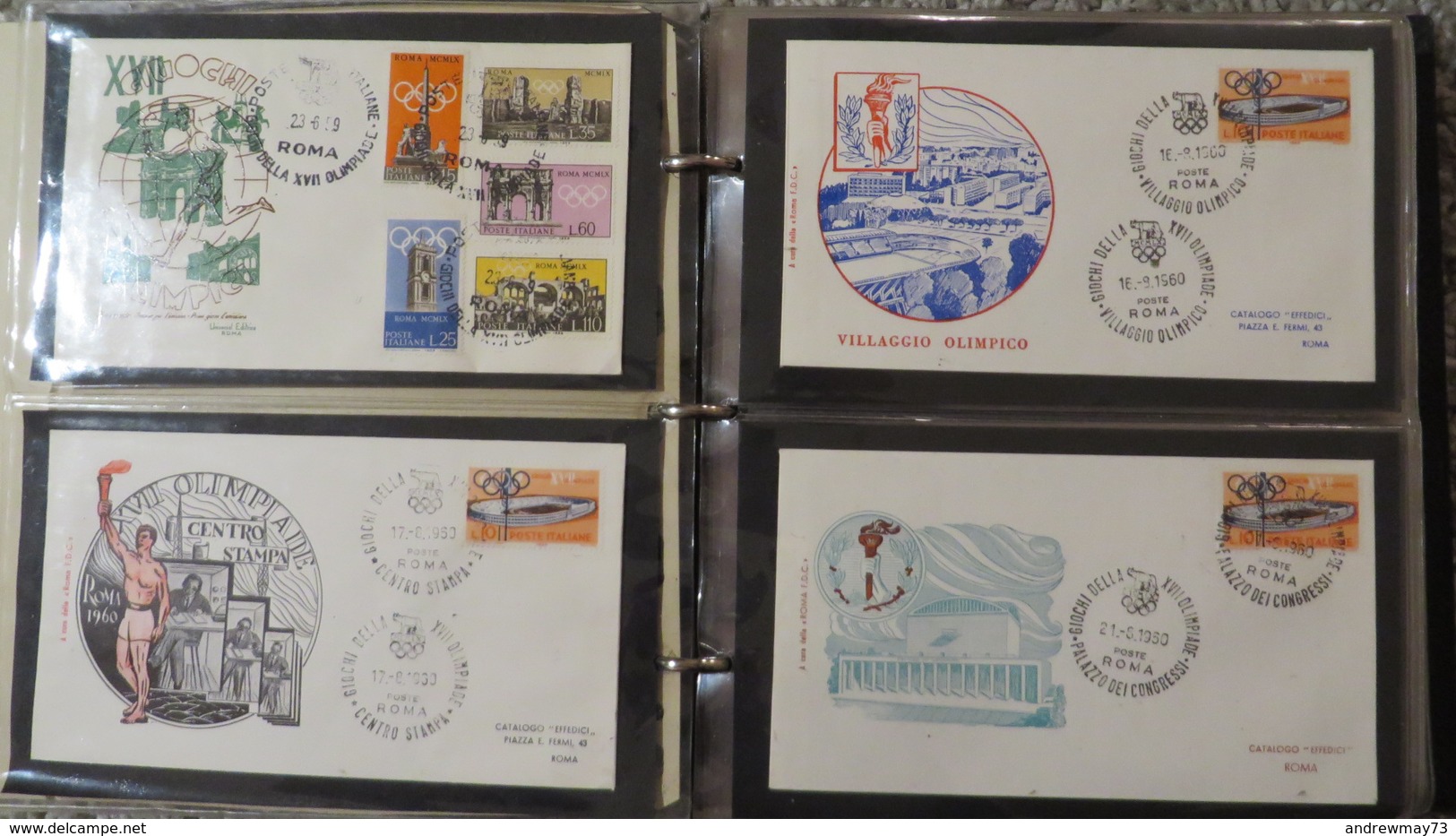 FDC COLLECTION- 8 BOOKS 615 FDC (480 FROM ITALY) - Collections (with Albums)