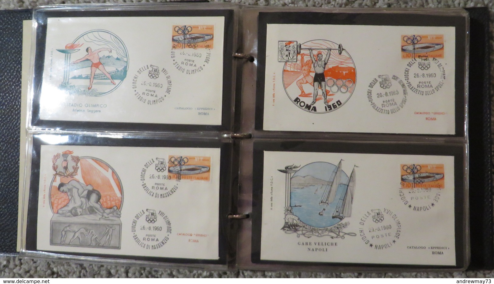 FDC COLLECTION- 8 BOOKS 615 FDC (480 FROM ITALY)