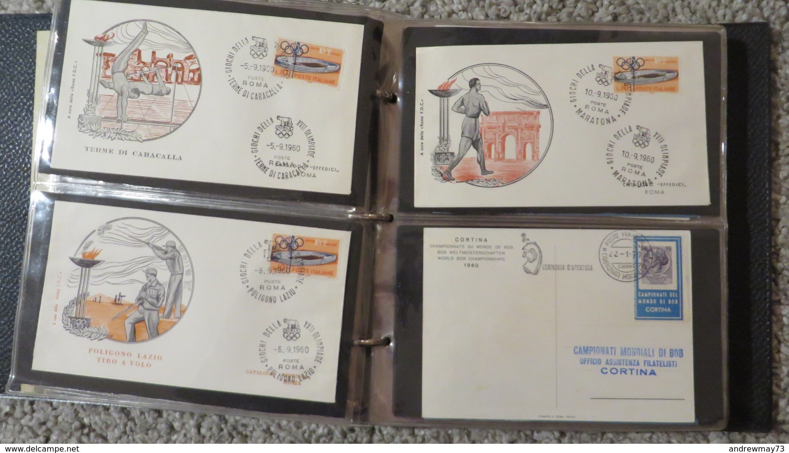 FDC COLLECTION- 8 BOOKS 615 FDC (480 FROM ITALY)