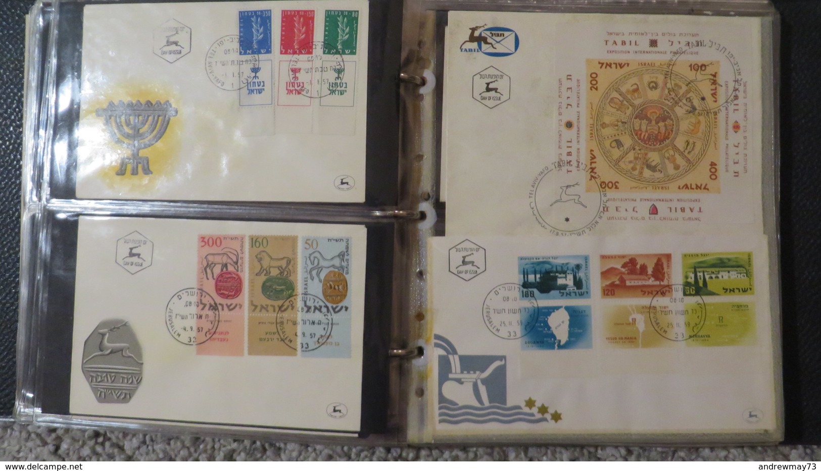 FDC COLLECTION- 8 BOOKS 615 FDC (480 FROM ITALY)