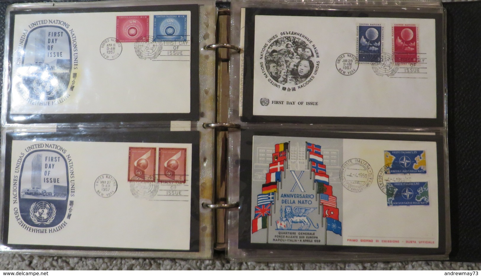 FDC COLLECTION- 8 BOOKS 615 FDC (480 FROM ITALY)