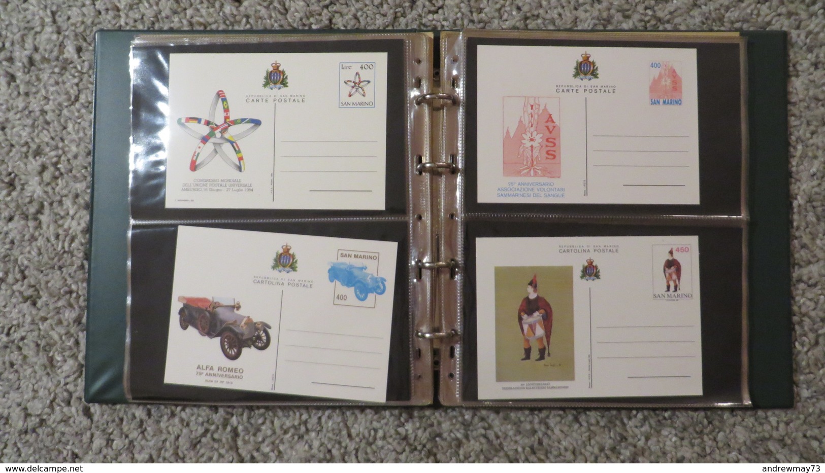 FDC COLLECTION- 8 BOOKS 615 FDC (480 FROM ITALY)