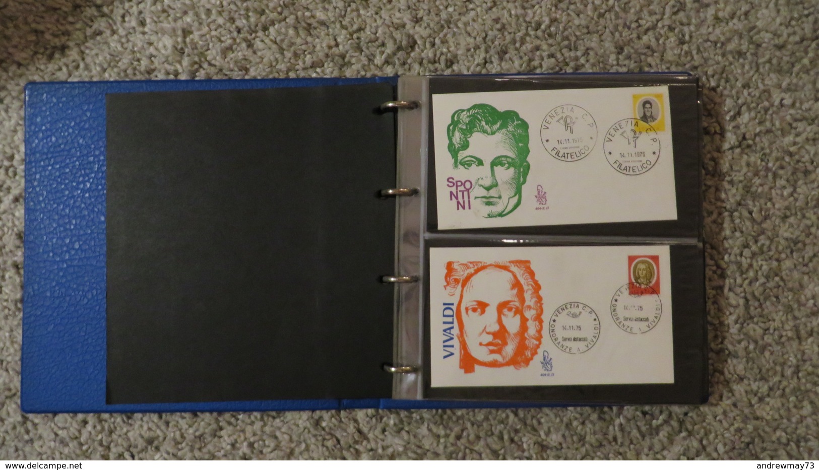 FDC COLLECTION- 8 BOOKS 615 FDC (480 FROM ITALY)