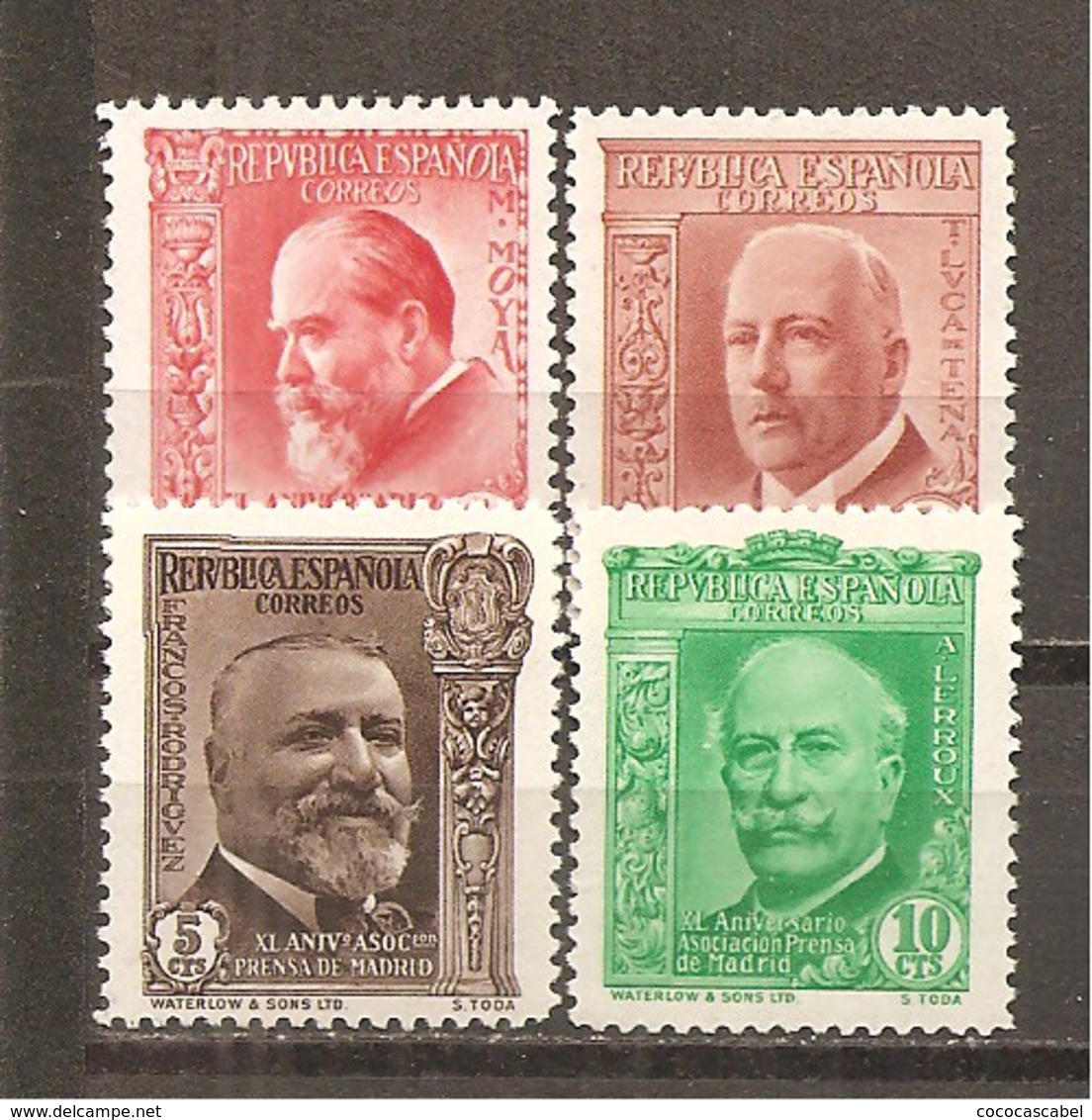 España/Spain-(MNH/**) - Edifil 695-98 - Yvert 540-43 - Nuevos