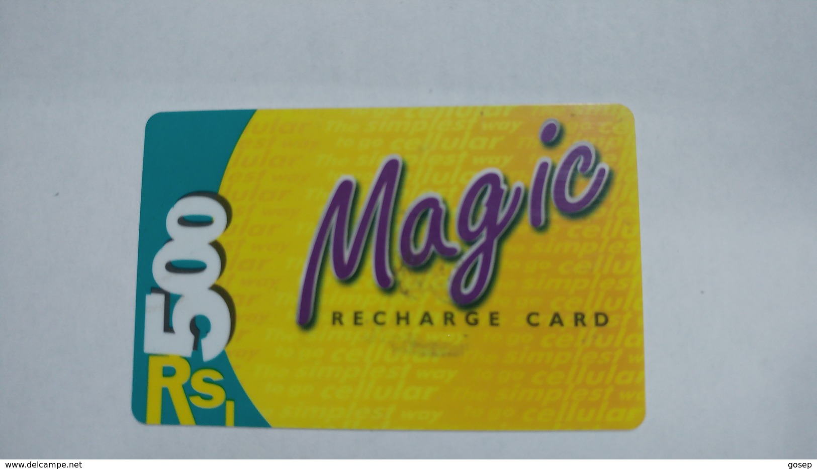 India-magic-ready Recharge Card-(2a)-(rs.500)-(5/2001)-used Card+1 Card Prepiad Free - Indien