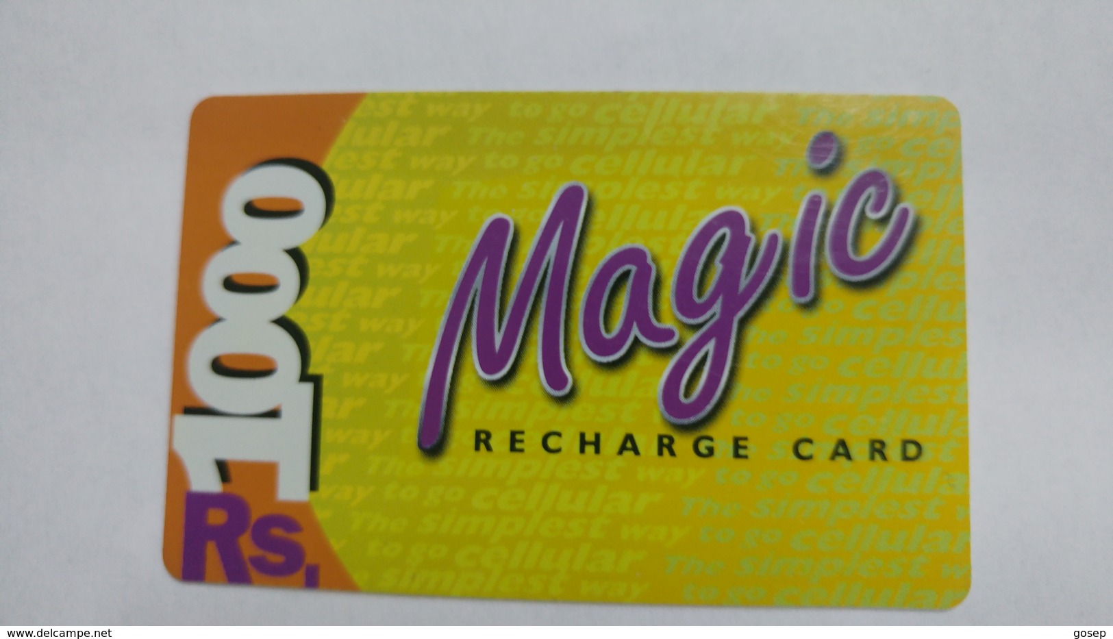 India-magic-ready Recharge Card-(3)-(rs.1000)-used Card+1 Card Prepiad Free - Indien