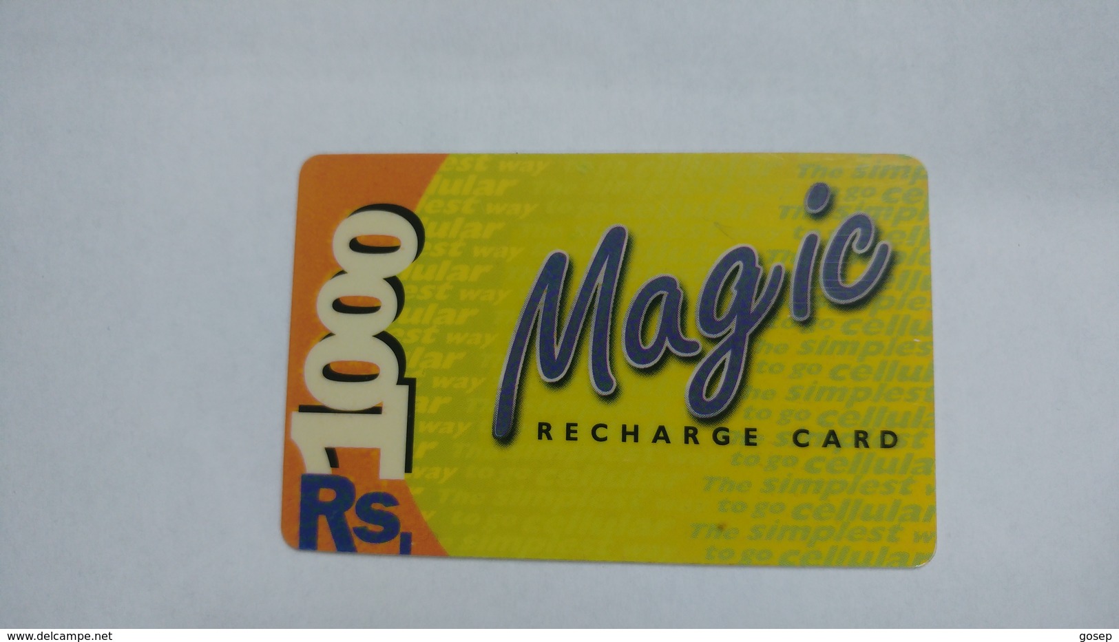 India-magic-ready Recharge Card-(3a)-(rs.1000)-used Card+1 Card Prepiad Free - India