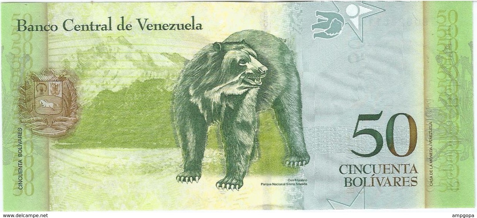 Venezuela 50 Bolivares 27-12-2012 Pick 92g UNC - Venezuela