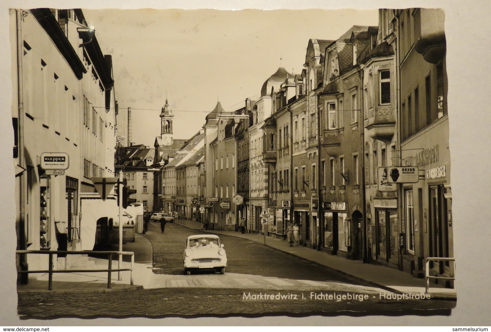 (10/6/89) AK "Marktredwitz I. Fichtelgebirge" Hauptstraße - Marktredwitz