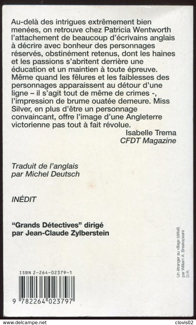 Comme L'eau Qui Dort - Patricia Wentworth - 10-18 Grands Détectives 1997 - 10/18 - Grands Détectives