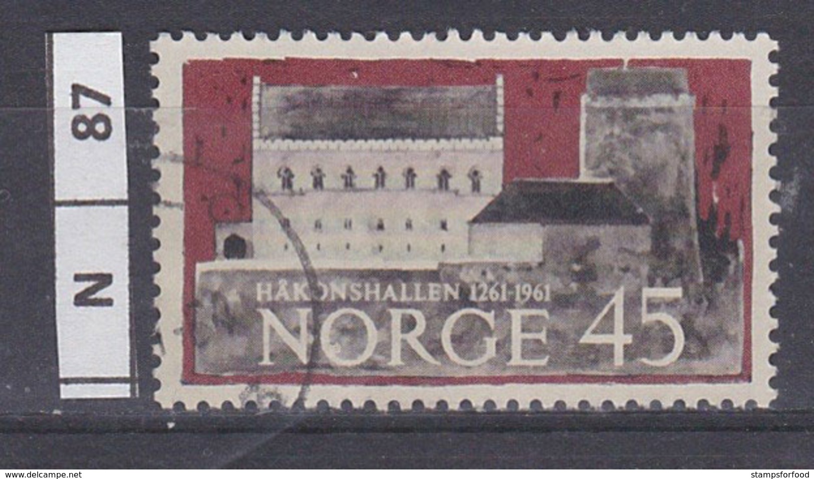 NORVEGIA  1961	Haakohalle 45 Usato - Used Stamps