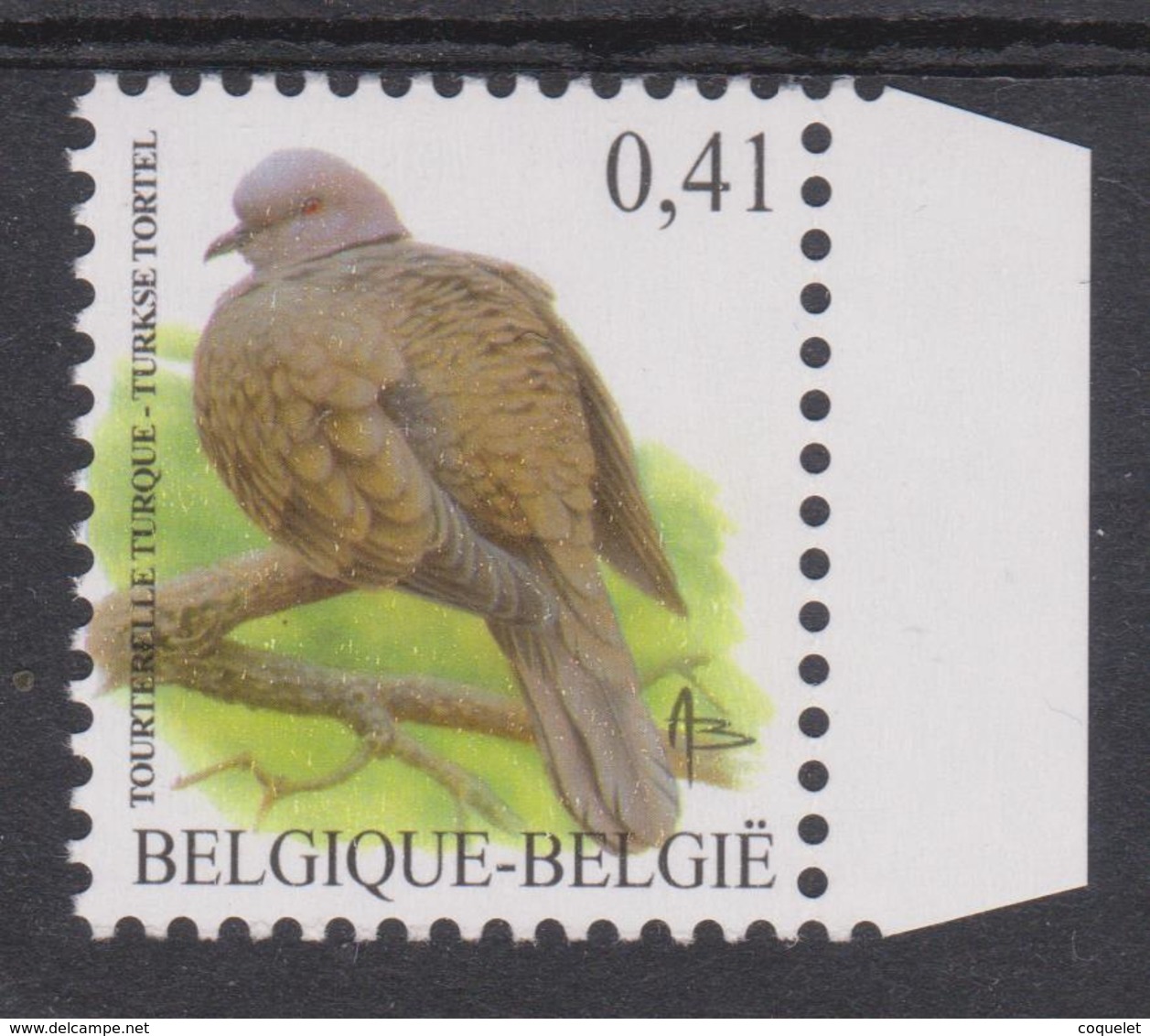 BE 2002 - BUZIN - N° 3135 XX  - Tourterelle Turque - 1985-.. Birds (Buzin)