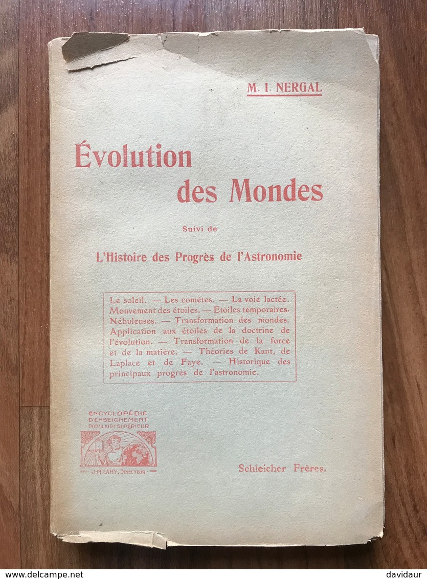 Evolution Des Monde - Suivi De L'histoire Des Progrès De L'astronomie - Nergal - Astronomie