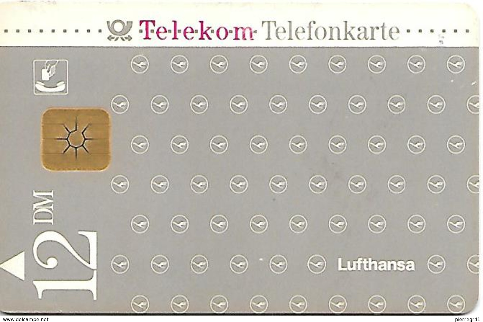 CARTE-PUCE-Gem-1993-ALLEMAGNE-CIE AERIENNE LUFTHANSA-HOLIDAY-BONZES-TBE - A + AD-Series : Publicitaires - D. Telekom AG