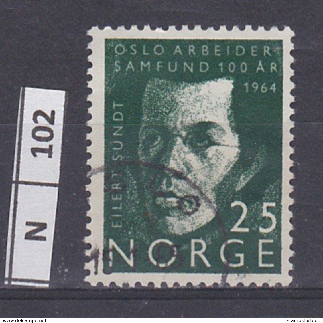 NORVEGIA   1964	Società Lavoratori Di Oslo 25 Usato - Used Stamps