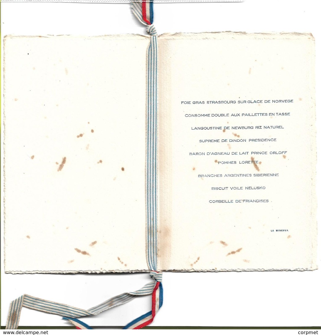 CHARLES DIEHL - MONTEVIDEO OCTOBER 1924 DINNER TRIBUTE By The FACULTY OF ARCHITECTURE - FRANCE & URUGUAY RIBBON - Programs