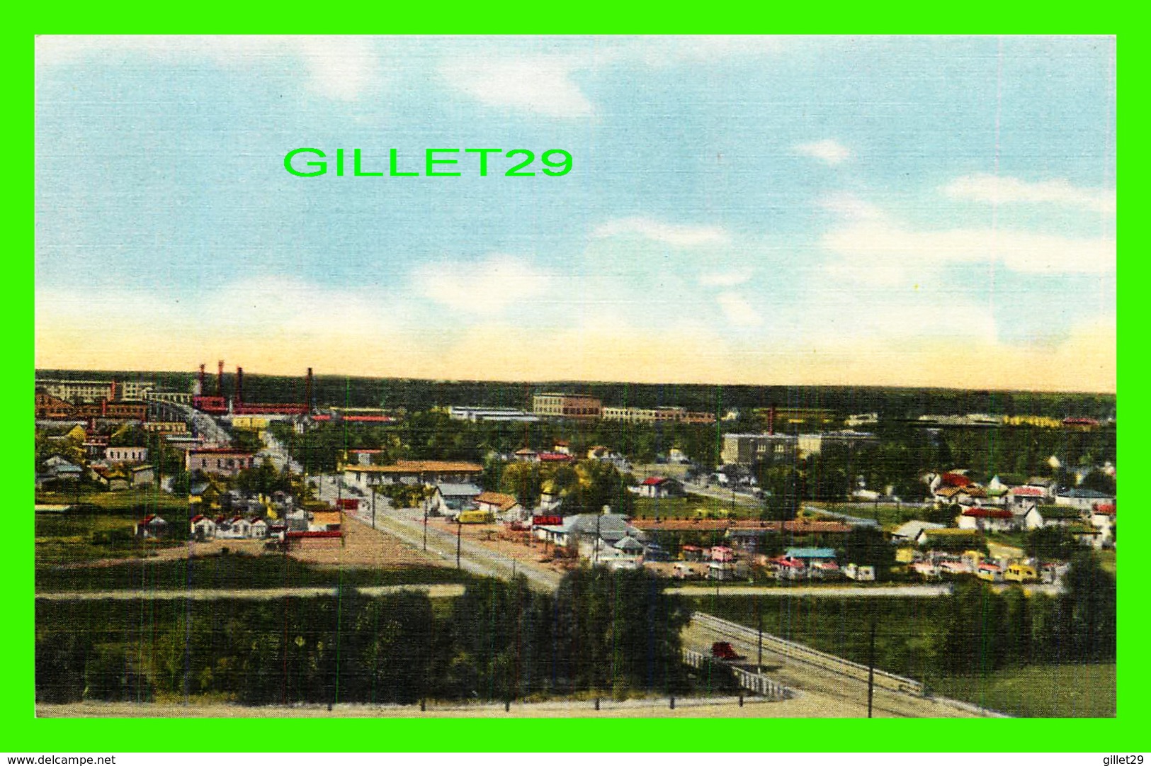 CHEYENNE, WY - PANORAMA OF A SECTION OF CHEYENNE - SANBORN SOUVENIR CO - - Cheyenne