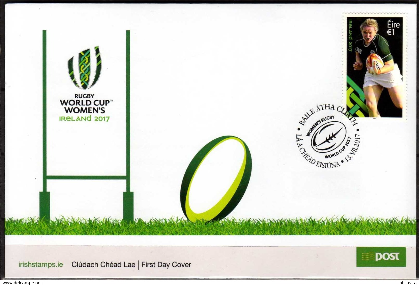 2017 Ireland - Women Rugby World Cup 2017, Ireland - FDC  MiNr. 2227 - Storia Postale