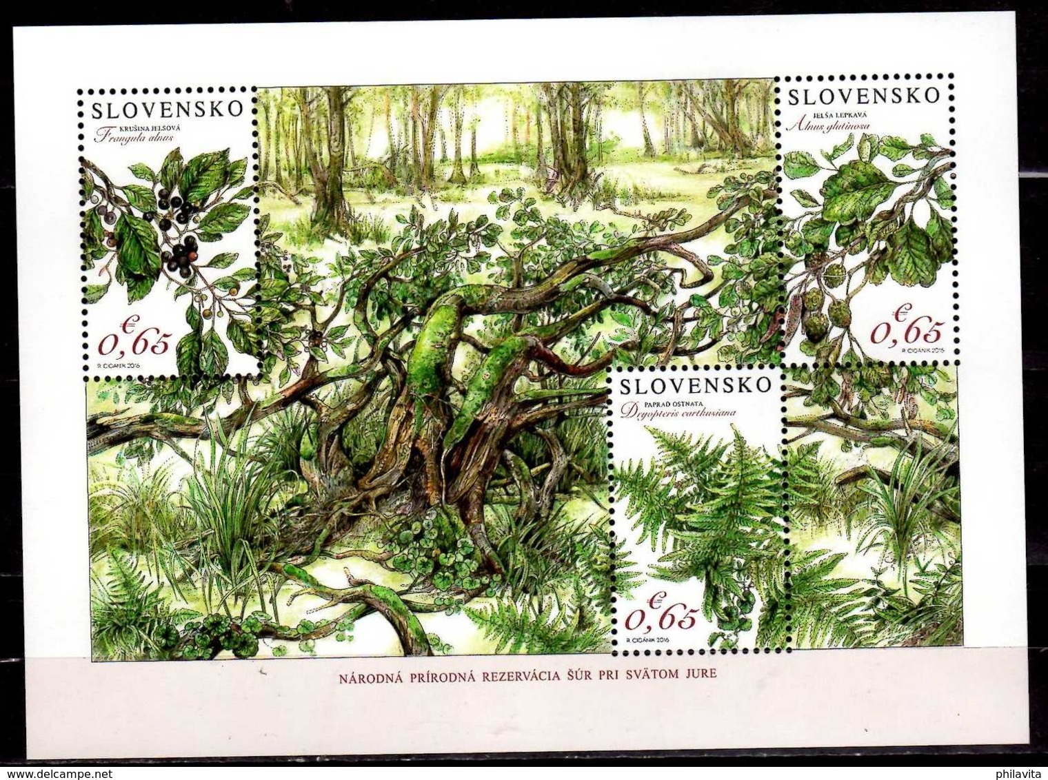 2016 Slovakia - National Park Jüre - Trees And Plants Of Forests - MS - Paper - MNH** Mi B 48 - Ungebraucht