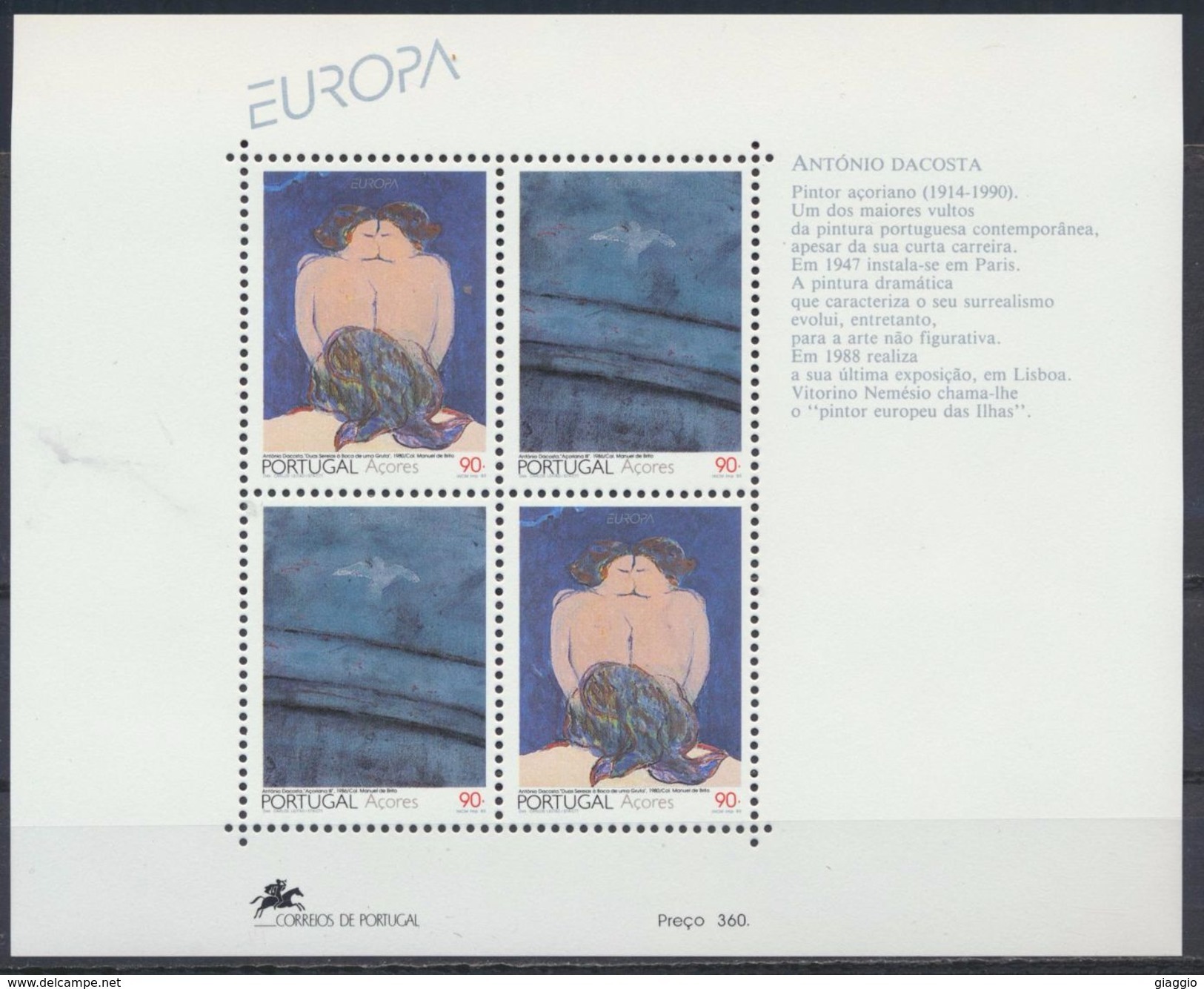 °°° PORTUGAL ACORES - Y&T N°13 BF - 1993 MNH °°° - Azores