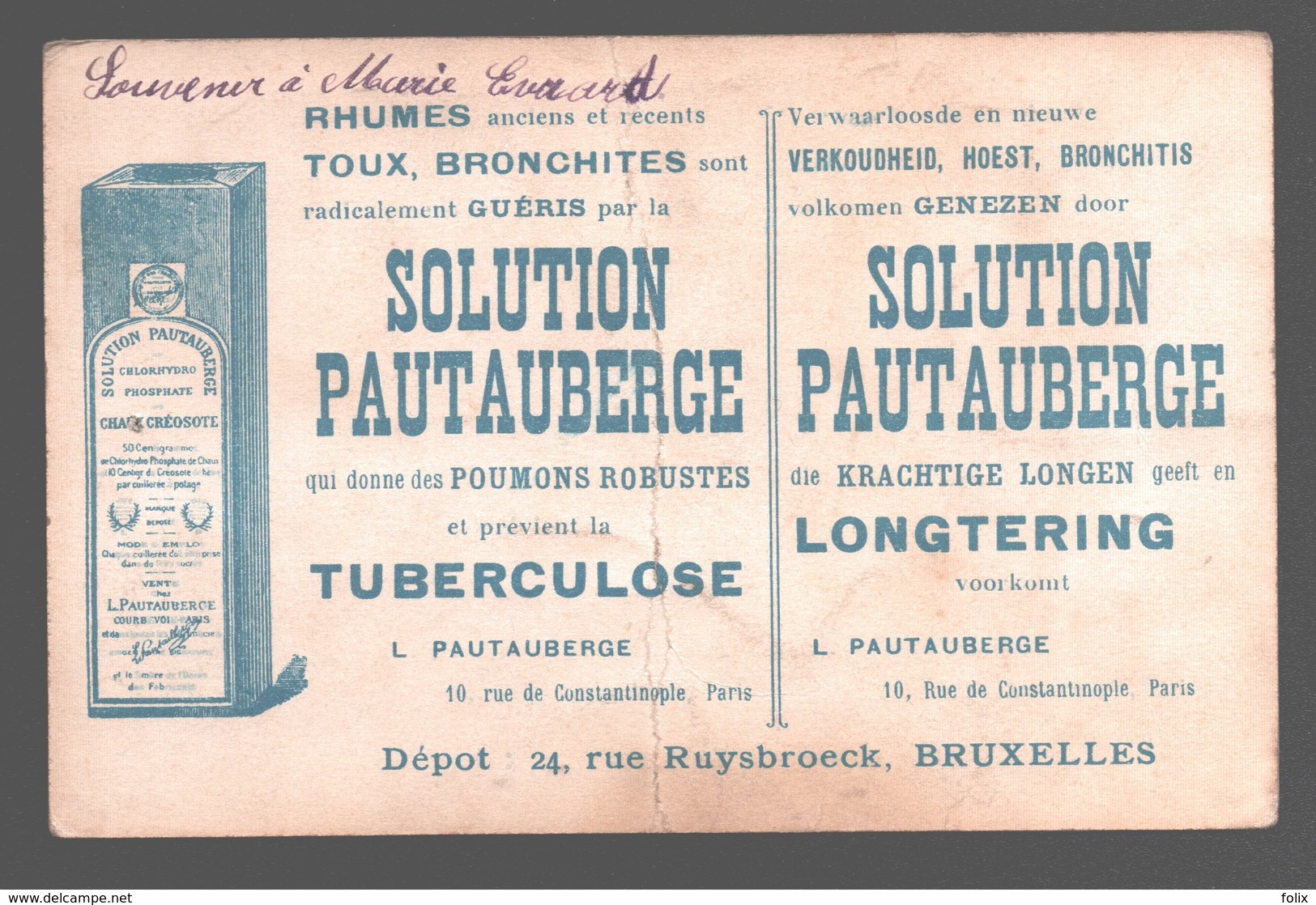 Jeunes Filles De L'Archipel De Tonga - Publicité / Advertising / Werbung Solution Pautauberge - Tuberculose - Costumes - Tonga