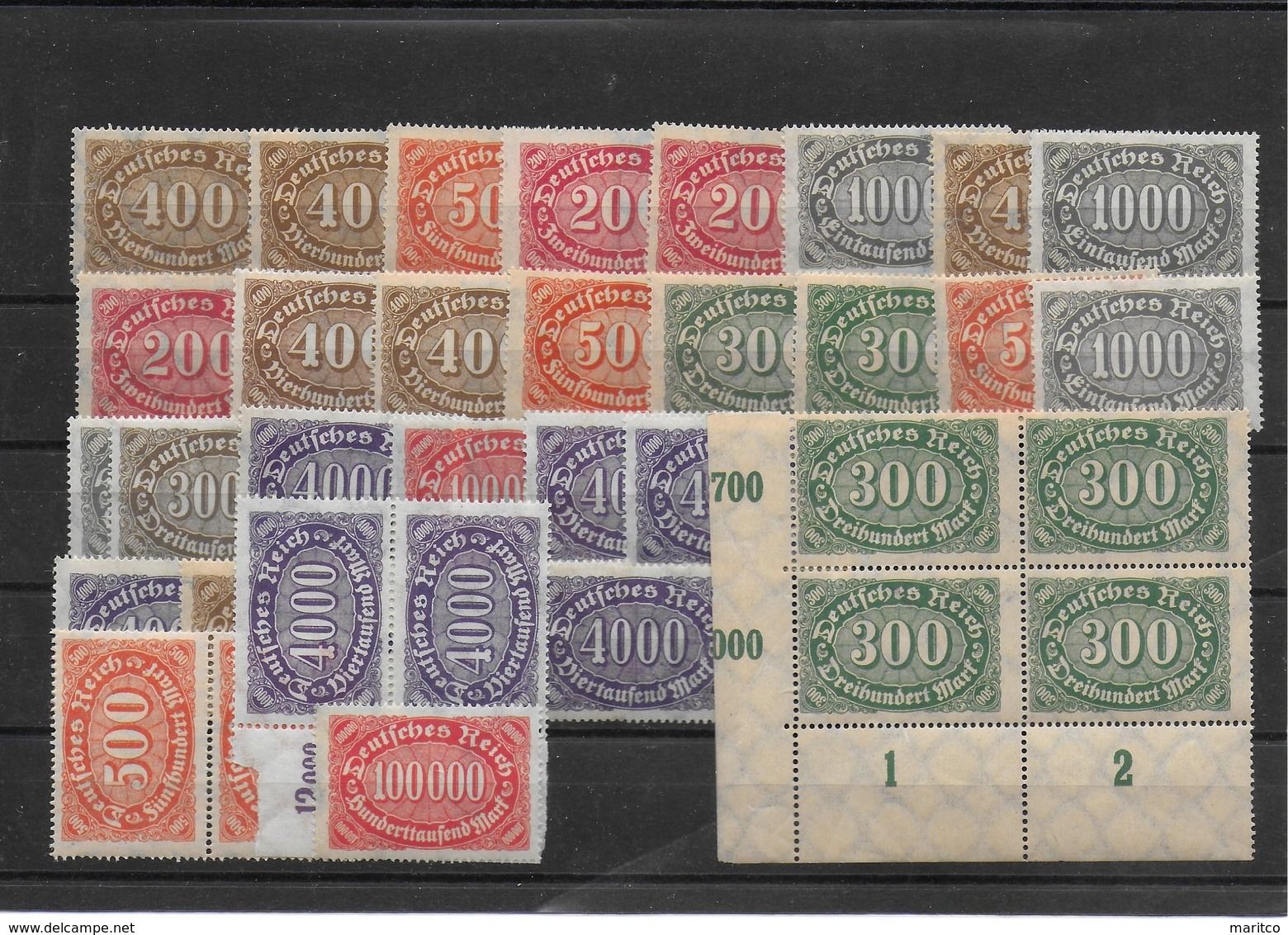 Deutsches Reich Lot Infla - Unused Stamps