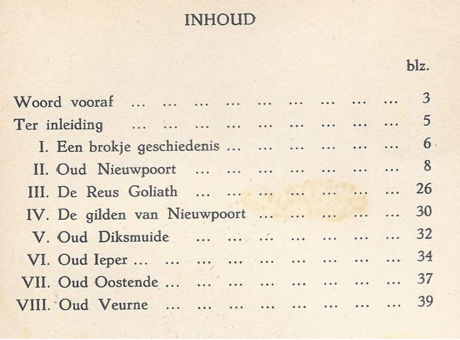 1938 HERINNERINGEN AAN NIEUWPOORT MET ... REUS GOLIATH DIKSMUIDE IEPER OOSTENDE VEURNE LEVECQUE VOORW. M. VAN COPPENOLLE - Histoire