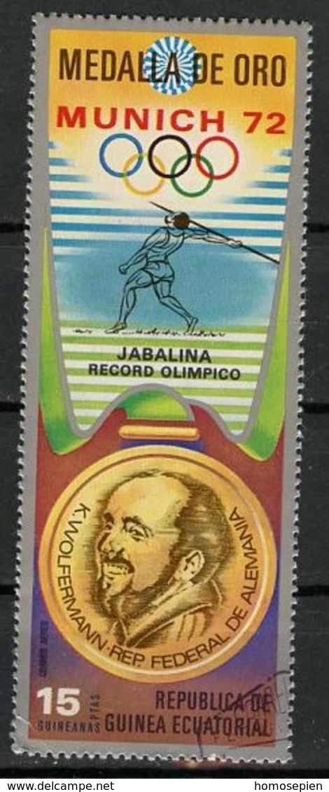 Guinée équatoriale - Guinea Poste Aérienne 1972 Y&T N°PA13-15p - Michel N°F168 (o) - 15p K Wolfermann - Guinée Equatoriale
