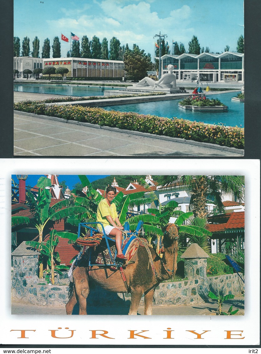 Turchia Turkey 1963-2002, Two Postcards From Turkey - Turkije