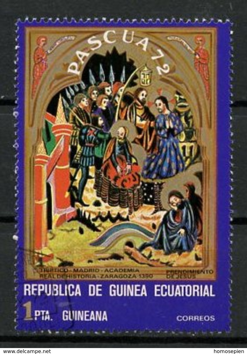 Guinée équatoriale - Guinea 1972 Y&T N°18-1p - Michel N°46 (o) - 1p Pâques 1972 - Guinée Equatoriale