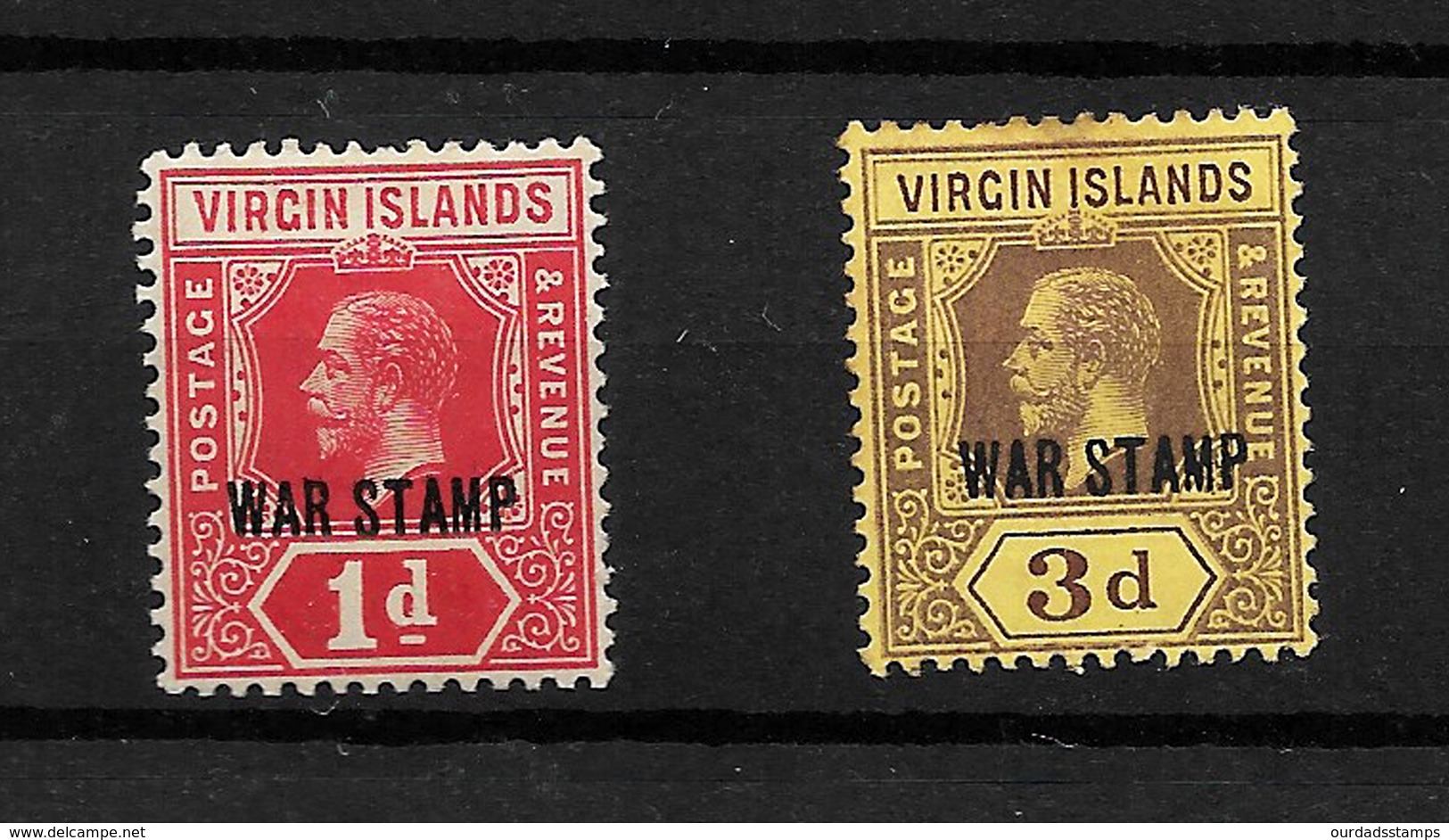 British Virgin Islands 1913/16 KGV Selection MM And Used (7297) - British Virgin Islands