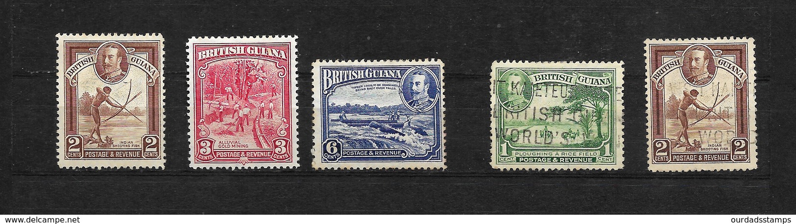 British Guiana, 1934 KGV Pictorials, Selection MM Ad Nused To 72c (7303) - Guyane Britannique (...-1966)