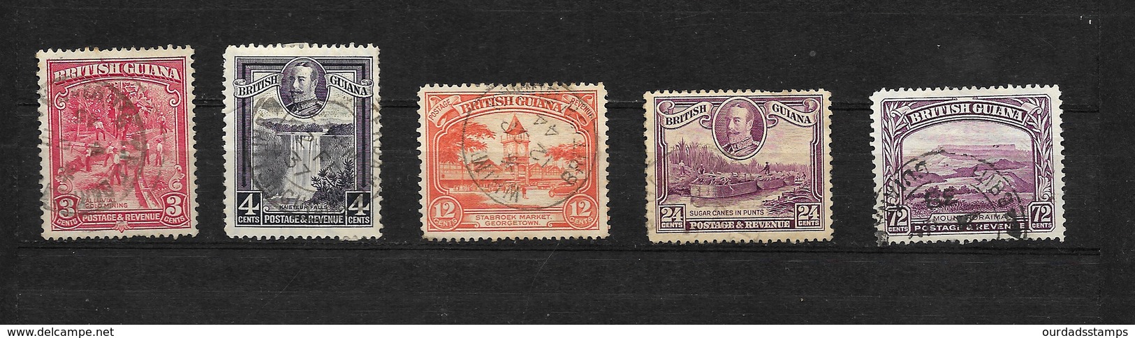 British Guiana, 1934 KGV Pictorials, Selection MM Ad Nused To 72c (7303) - Guyane Britannique (...-1966)