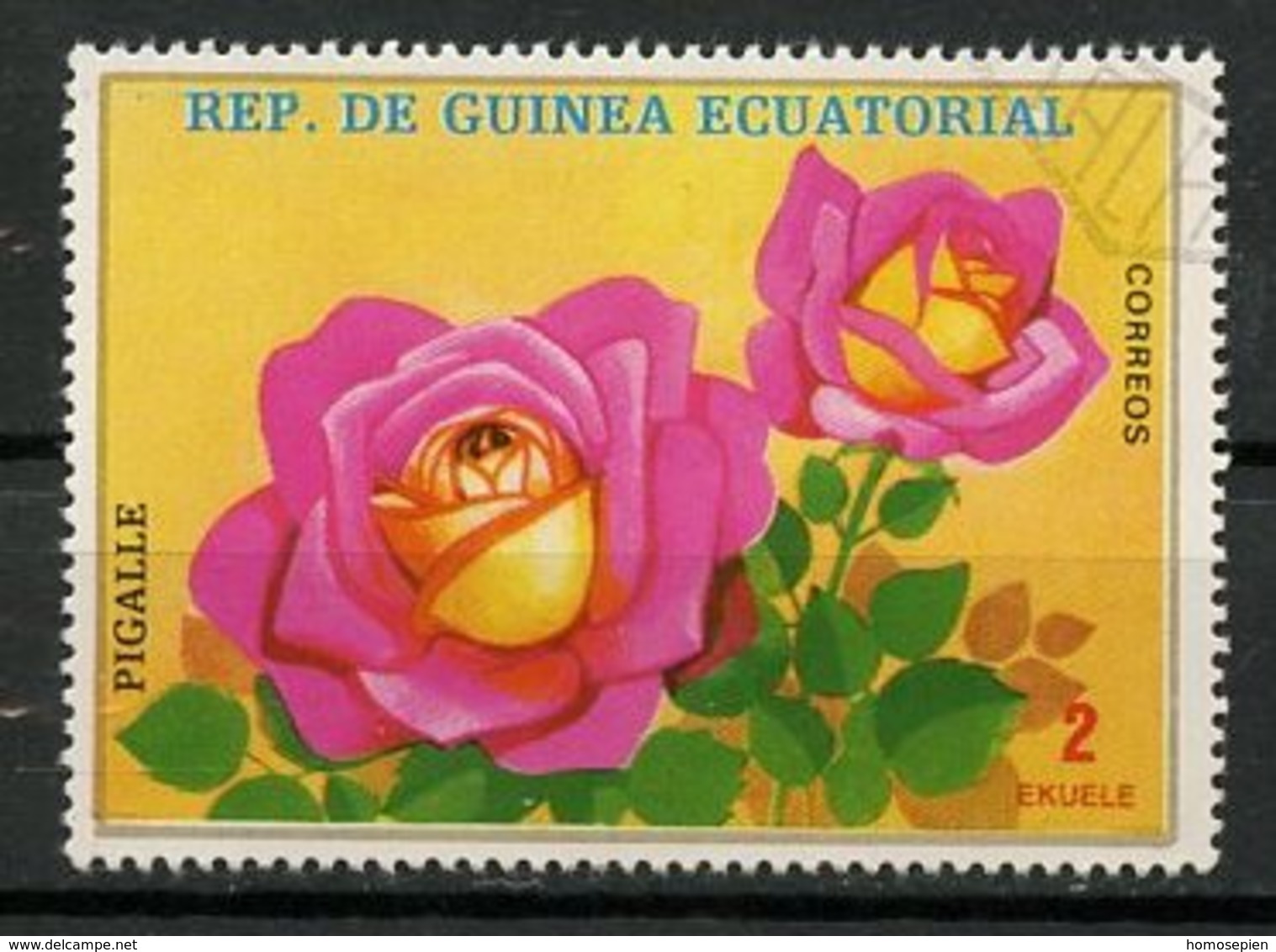 Guinée équatoriale - Guinea 1979 Y&T N°(1)-2e - Michel N°1574 (o) - 2e Rose Pigalle - Guinée Equatoriale