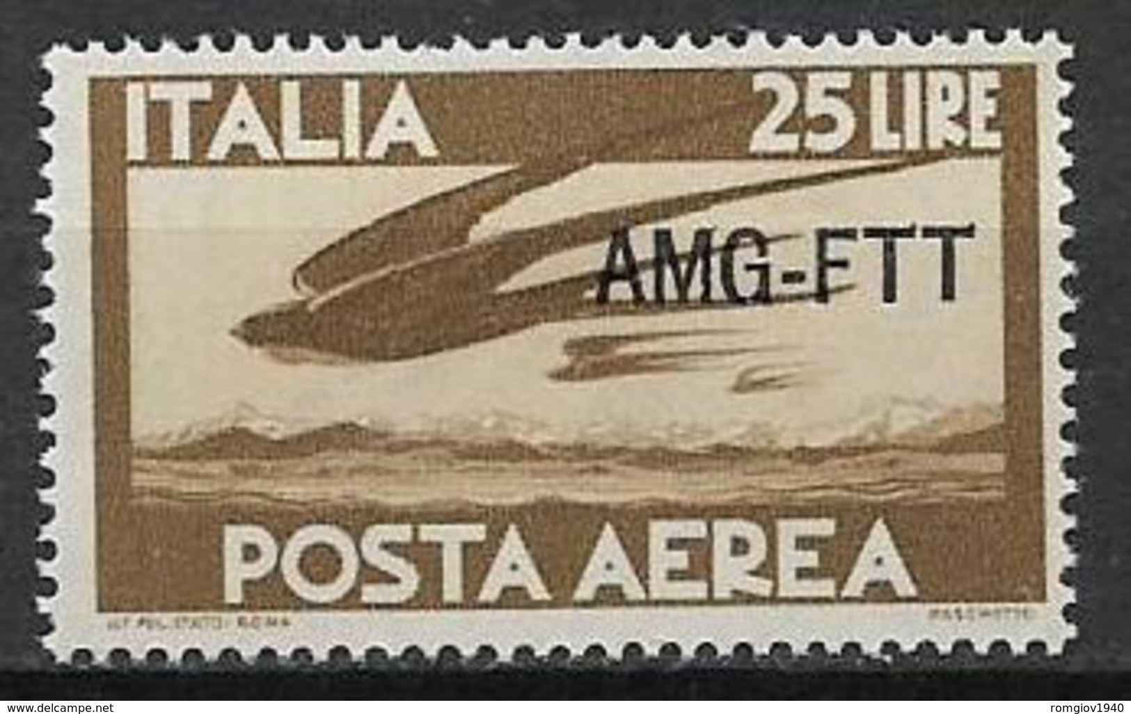 TRIESTE AMG-FTT. 1949-52  POSTA AEREA DEMOCRATICA SASS. 21  MLH VF - Altri & Non Classificati