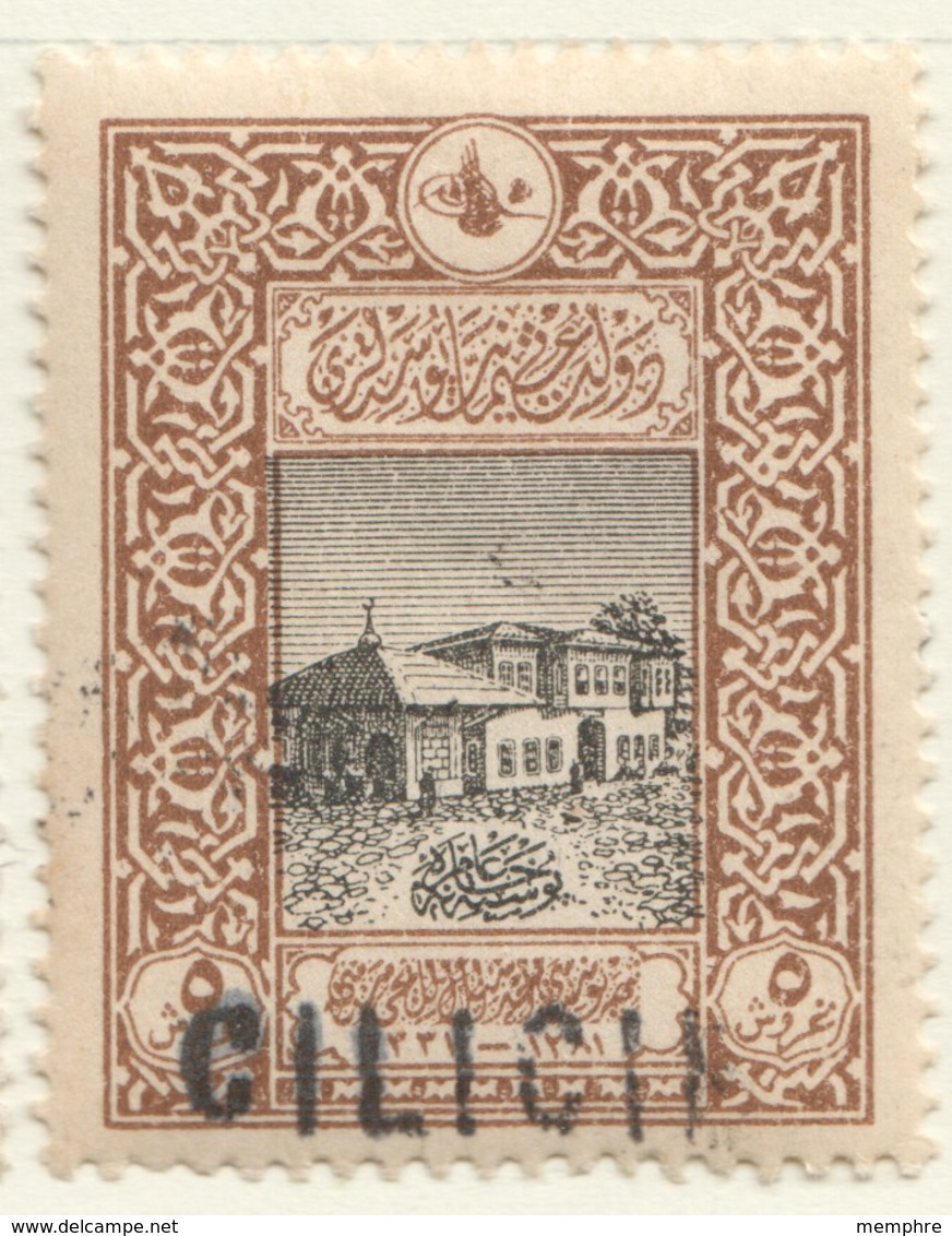 Hôtel Des Postes - Istamboul 5 Paras Timbre Turc Grande Surcharge   «Cilicie»  Yv 17 * - Unused Stamps