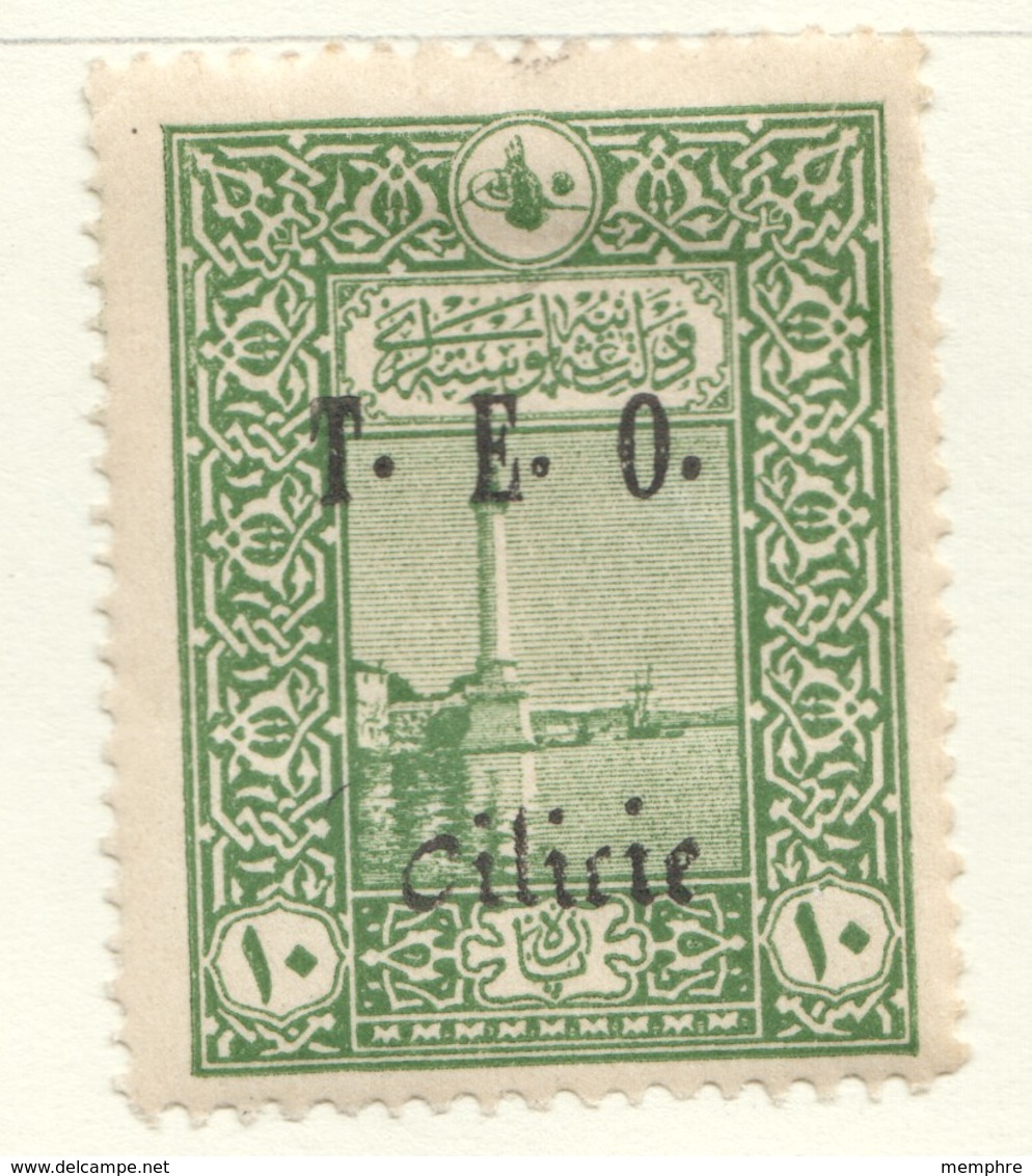 Timbre Turc Phare -  Surcharge   «T.E.O. Cilicie»  Yv 62* - Unused Stamps