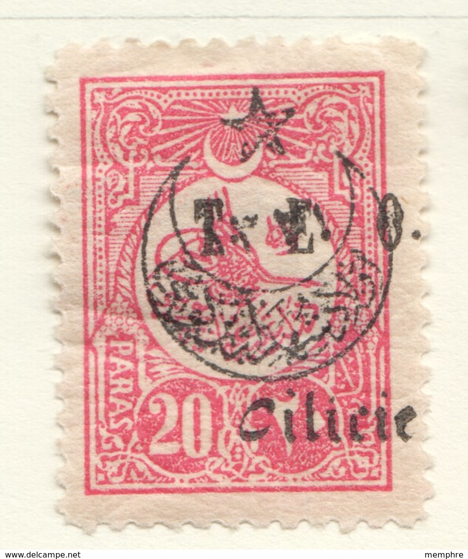 Timbre Turc 20 Paras Orphelins -  Surcharge   «T.E.O. Cilicie»  Yv 67* - Unused Stamps