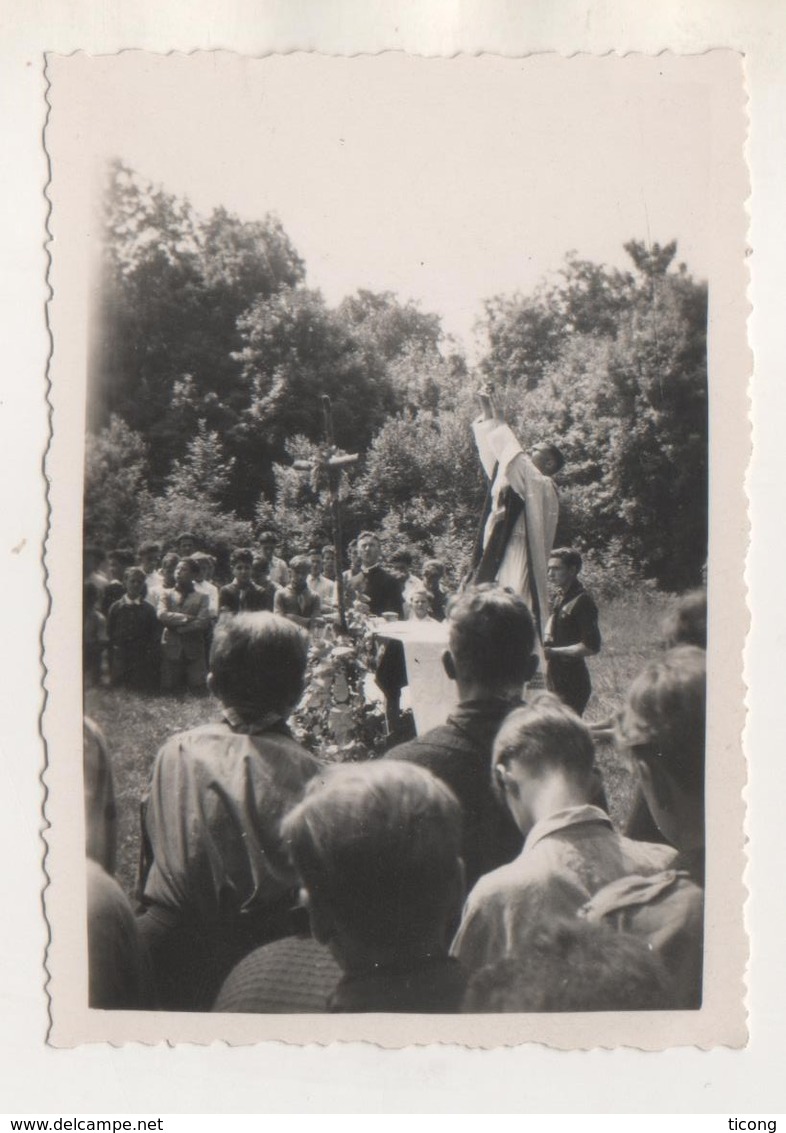 SCOUTISME - CEREMONIE DE PROMESSES SCOUTES - ALFORTVILLE 1946 ( PHOTOGRAPHIE ) - Scoutisme
