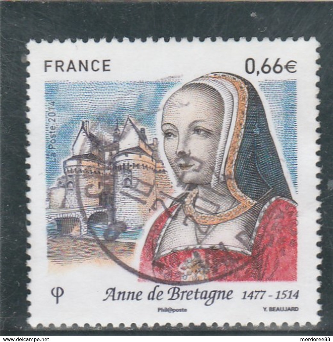 FRANCE 2014 ANNE DE BRETAGNE OBLITERE A DATE YT 4834  - - Oblitérés