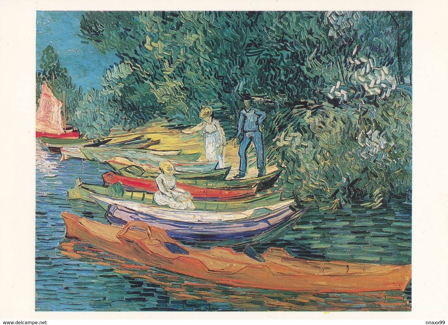 Art - Exhibition Van Gogh At MMA, USA 1986 - Bank Of The Oise At Auvers, 1890, The Detroit Institute Of Arts, MI, USA - Malerei & Gemälde