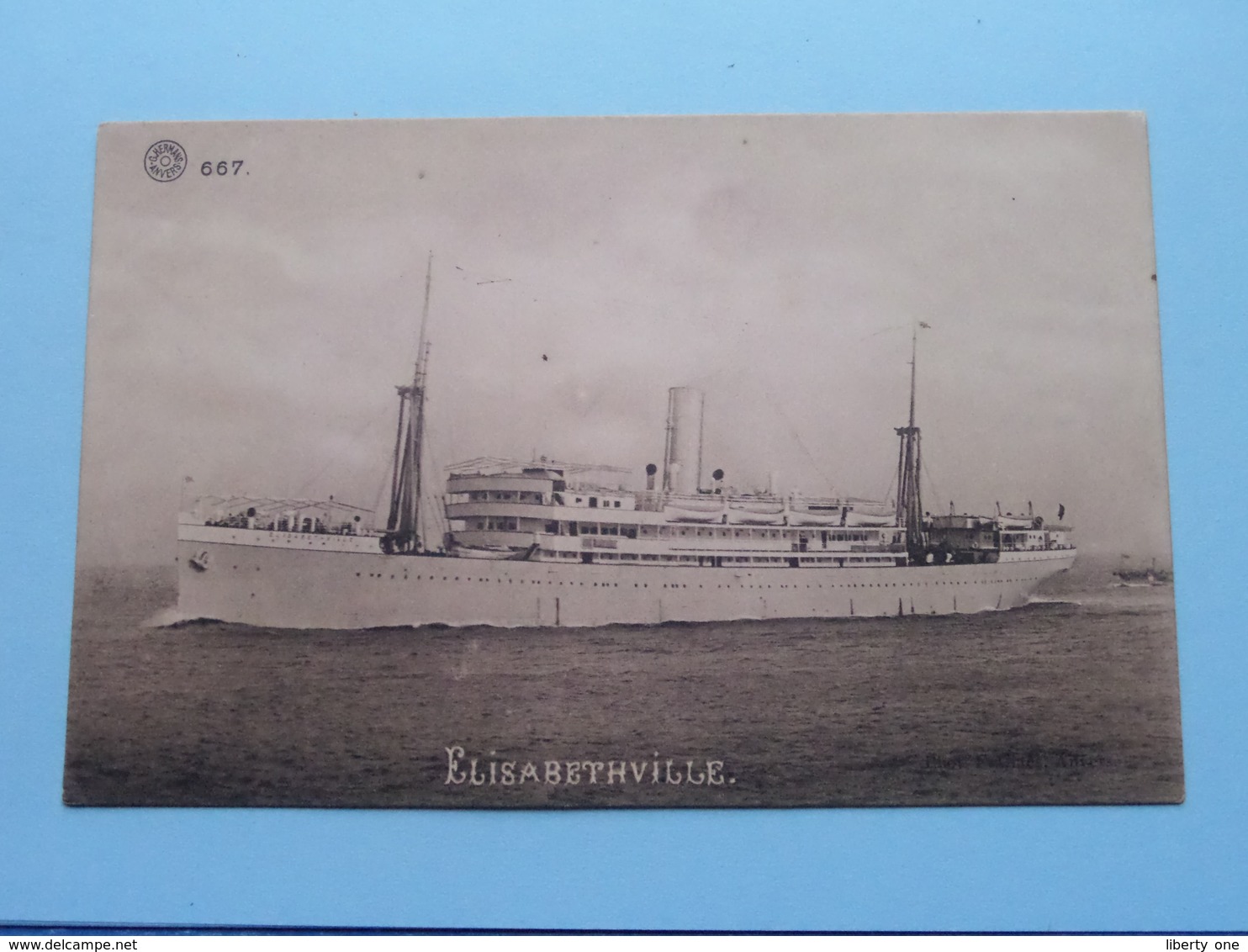 ELISABETHVILLE ( 667 - G. Hermans Anvers ) - Anno 19?? ( Voir Photo Details ) ! - Passagiersschepen