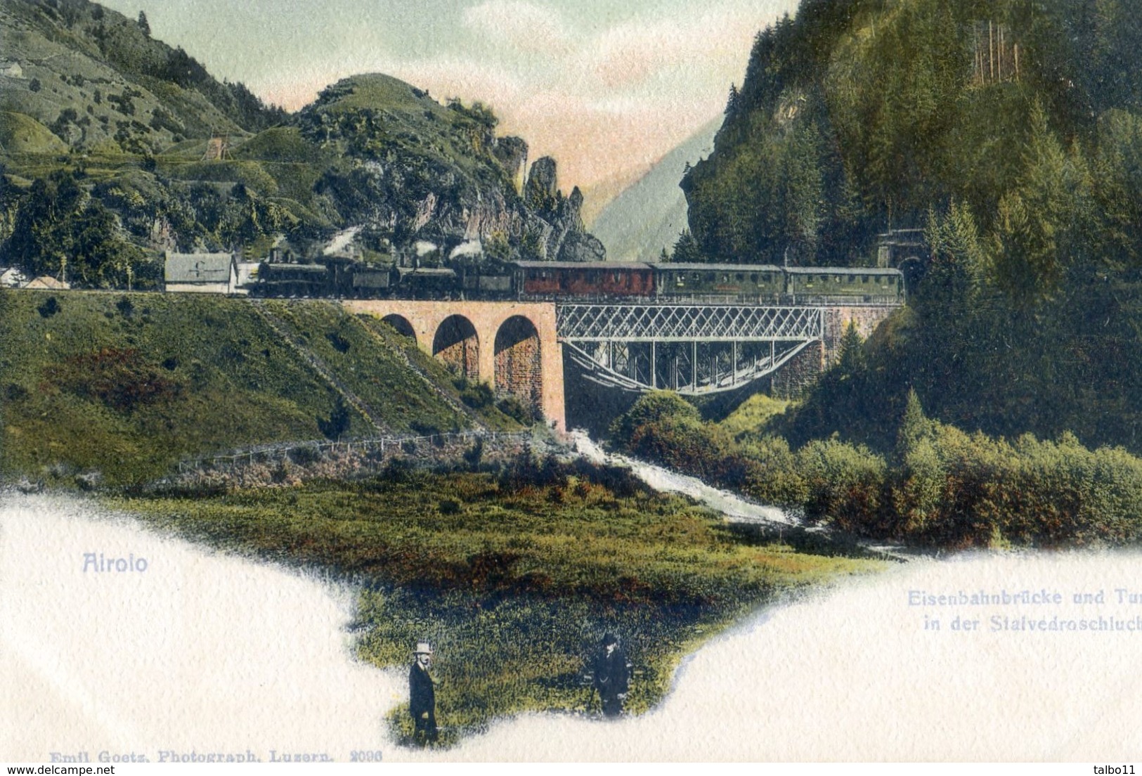 Suisse - Tessin - Airolo - Eisenbahnbrucke Und Tunnel In Der Stalvedroschiucht - Airolo