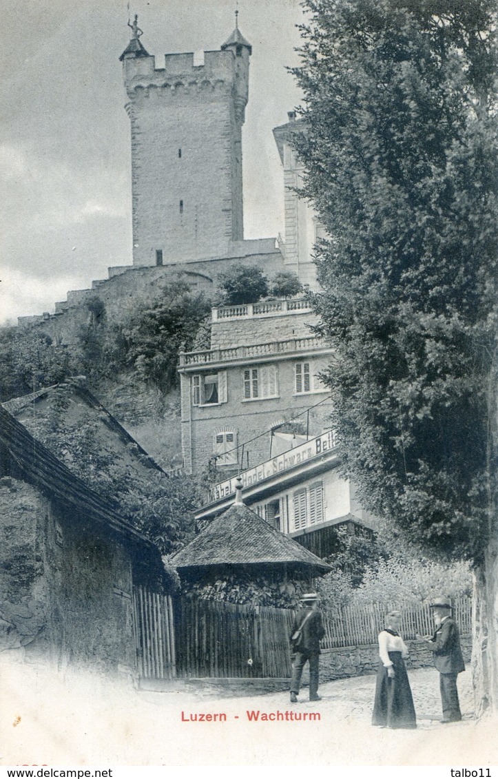 Suisse - Tessin - Luzern - Wachtturm - Lucerna